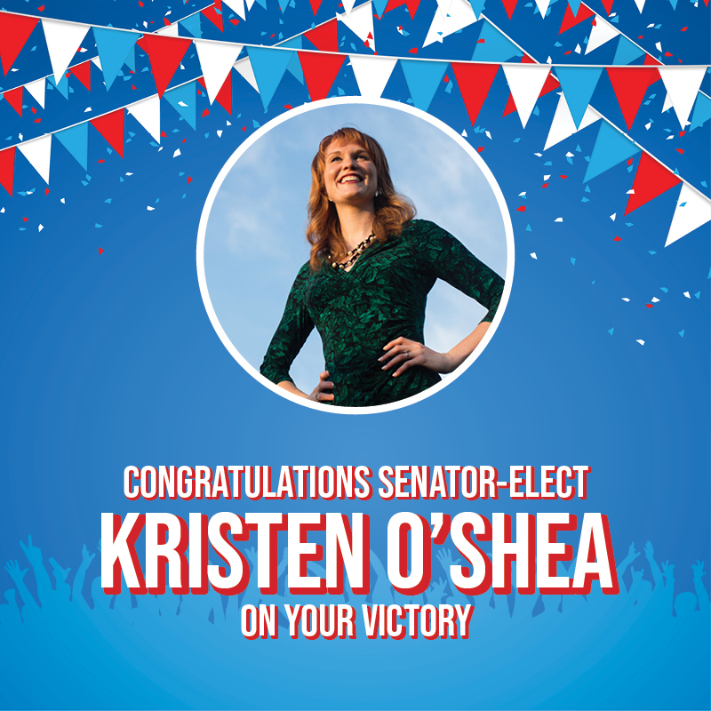 TLC_Political's tweet photo. Senator-Elect  @OSheaforKansas: congratulations on a hard fought victory, and we look forward to many more wins as a part of your team. https://t.co/IZCy6WY8RB