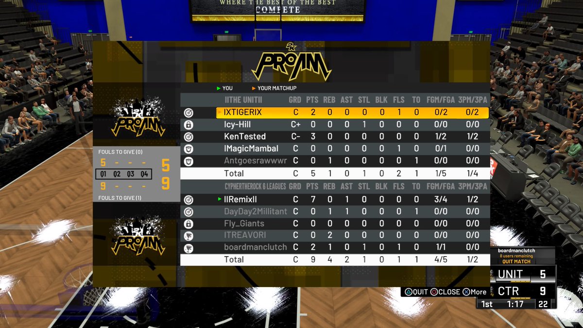 <a href="/CypherTheRocK/">CypherTheRocK 💰🏆</a> over @TheUnitProAm for Rd. 2 of the <a href="/MavsGG/">Mavs Gaming</a>  #TexasTicket 💪🏿😈

<a href="/RemixCTR/">Kristan Jay</a> 
<a href="/DayDaySantana45/">DayDay2Millitant</a> 
@Fly_giantss 
@ITREAVORI 
@boardmanclutch 

@Toijuin <a href="/Big_Brudda_PURP/">Coach Purp</a>