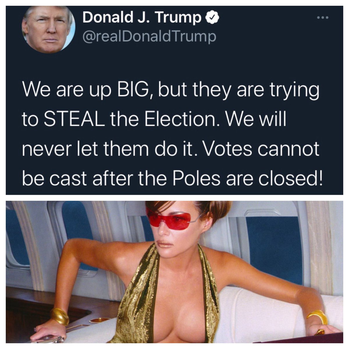 The poles are closed once Melania falls off....