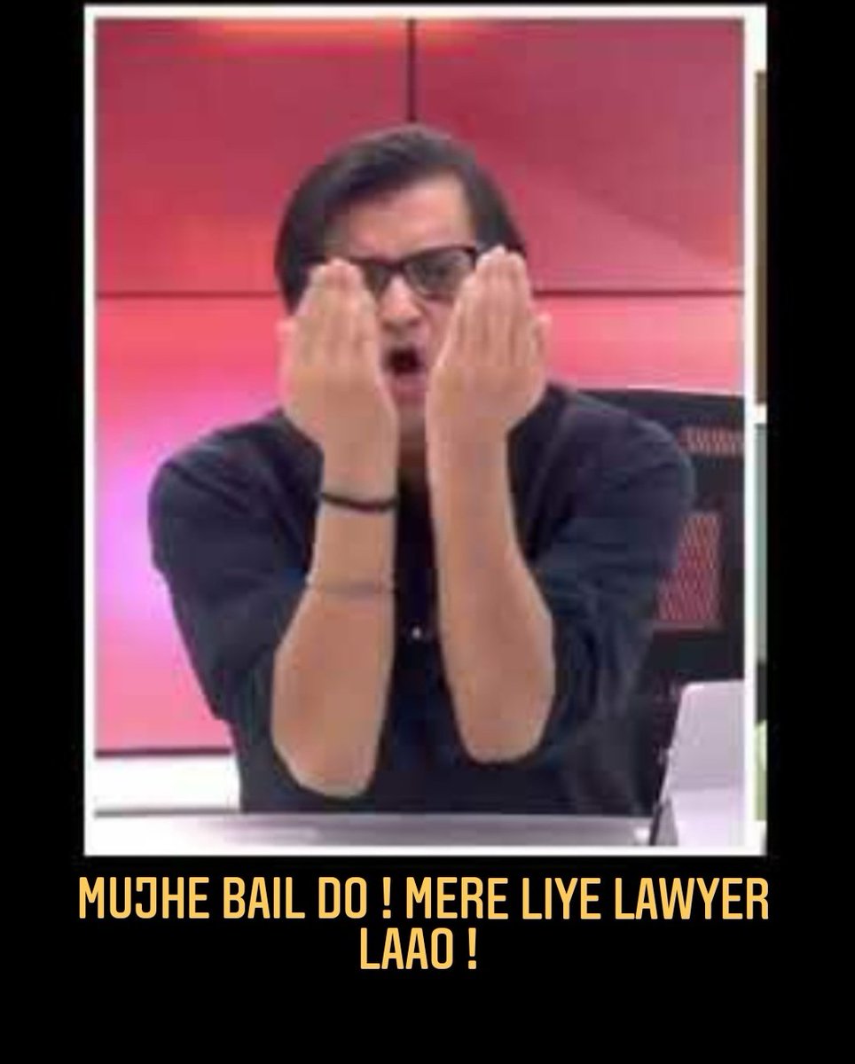 stoned_medico's tweet photo. #ArnabGoswami #ArnabGoswamiArrested https://t.co/84GSeZlVi4