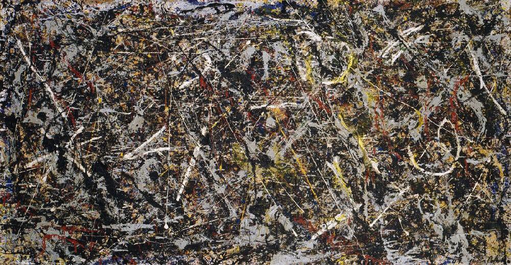 Breaking news - researchers at the Museum of Modern Art in New York have discovered a previously unknown painting by Jackson Pollock called ‘America Decides’ in the museum stores. ‘I was looking for something else and fell over it’, said a MoMA curator.
