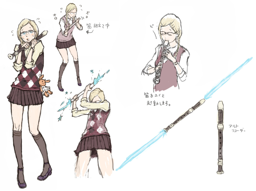 Did you guys know Kimmy was gonna have glasses but they thought she would appeal to the Western market more without them?(I do think she looks significantly more deranged without glasses...)  #NoMoreHeroes