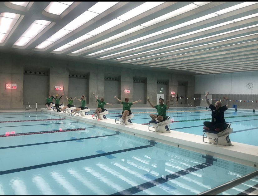 fairyfaye1986's tweet photo. The amazing @AquaticsCentre team last night. Sad to be off for 4 weeks but we will be back bigger and better #swimming #swimteaching #olympicpark https://t.co/2C2sWMRbqJ