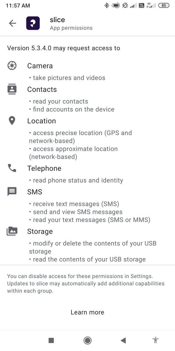 lucifer5519's tweet image. I would to draw your attention some loan app present in playstore which is hacking my data like contact,location &amp;amp;mywhatapp, they are continuous threaten&amp;amp;abuse myparents&amp;amp;relative. 
#sliceapp Please take action against these type of fraud loneapp @Google
@Cyberdost @RBI @BanegaAb