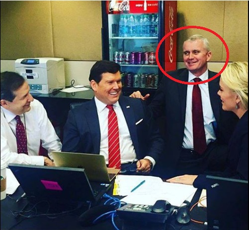 Back to Fox News and their election/debate agenda – The executive in charge of Fox News debate programming, debate questioning and debate structure, as well as all election reporting, is Vice President Bill Sammon. (circled below)