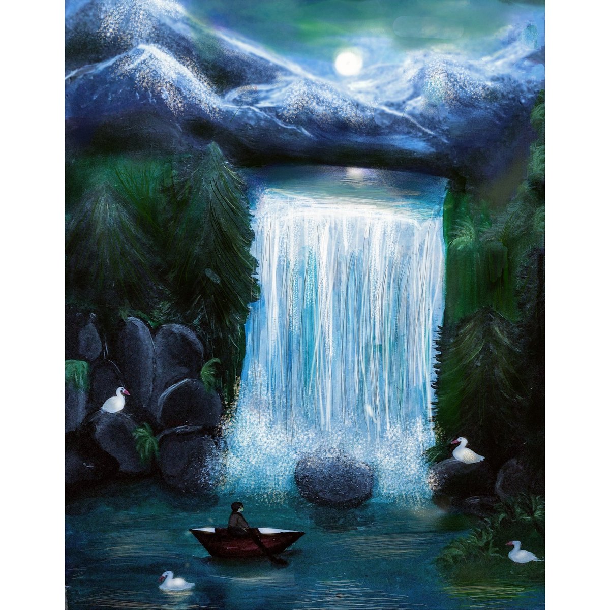 Megha_Bhat_'s tweet photo. Handmade Nite Blue Falls Canvas Painting 🖌️🐬
#painting #art #artist #drawing #artwork #paint #illustration #sketch #instaart #watercolor #artoftheday #arte #acrylicpainting #draw #love #design #portrait #paintings #artgallery #oilpainting #fineart #painter #canvaspainting https://t.co/ATnPSsqq6z
