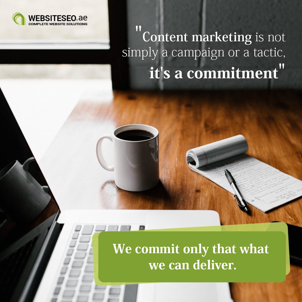 websiteseodotae's tweet photo. "Content marketing is not simply a campaign or a tactic, it's a commitment". We commit only that what we can deliver. #website #websitedesigning #websitedevelopment #digitalmarketing #SEO #socialmediamarketing #socialmediaoptimization #professionalmails https://t.co/YbKQrG5YWC