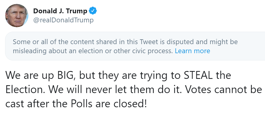 This is a really stupid disclaimer. The dispute is IMPLICIT IN THE TWEET!