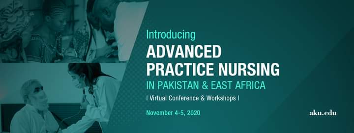 Join the #AKUAdvancedPracticeNursing conference live on facebook.com/AKUSONAMPK/live from today, 4th November to 5th November 2020.

More info at aku.edu/APNConference 

#AKUSONAM #Nurses2020 #Midwives2020