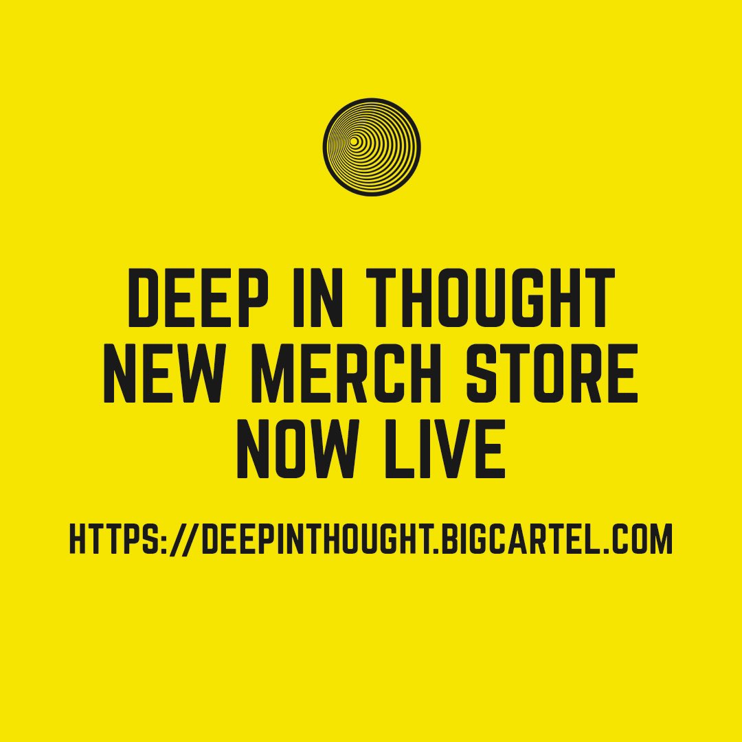 New store now live!! deepinthought.bigcartel.com <a href="/Sipatterson/">Simon Patterson</a> <a href="/djjohnaskew/">John Askew</a> <a href="/SeanTyas/">Sean Tyas</a> <a href="/GregDowney/">Greg Downey</a> <a href="/BenGoldMusic/">Ben Gold</a> <a href="/UDM_Music/">Dmitriy Uskov</a> @AdamEllisDJ
