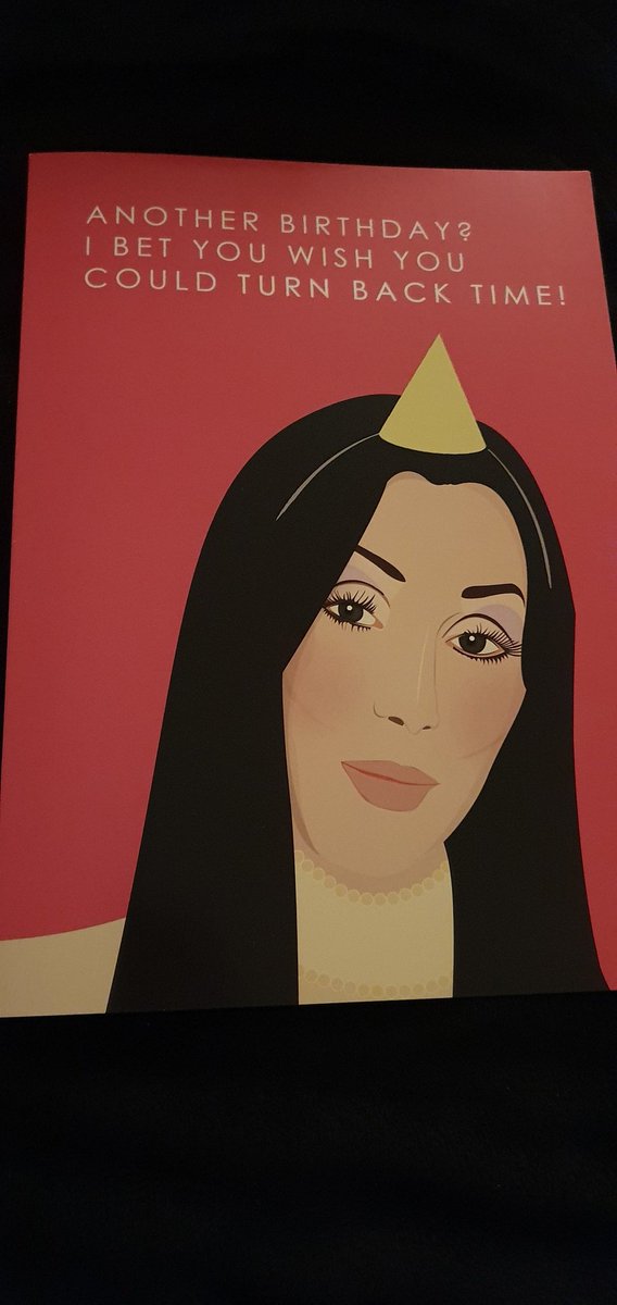 221011CHER's tweet photo. @cher Best birthday card ever 🤣 happy birthday to me! 🙈🥳 
#chercrew https://t.co/mRFkfVxxiv