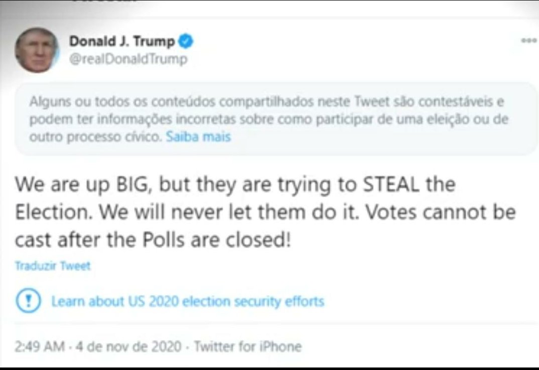 RubiaMackin's tweet photo. President @realDonaldTrump denounced a shameful fraude and Twitter deleted it. https://t.co/kYf5dziXF2