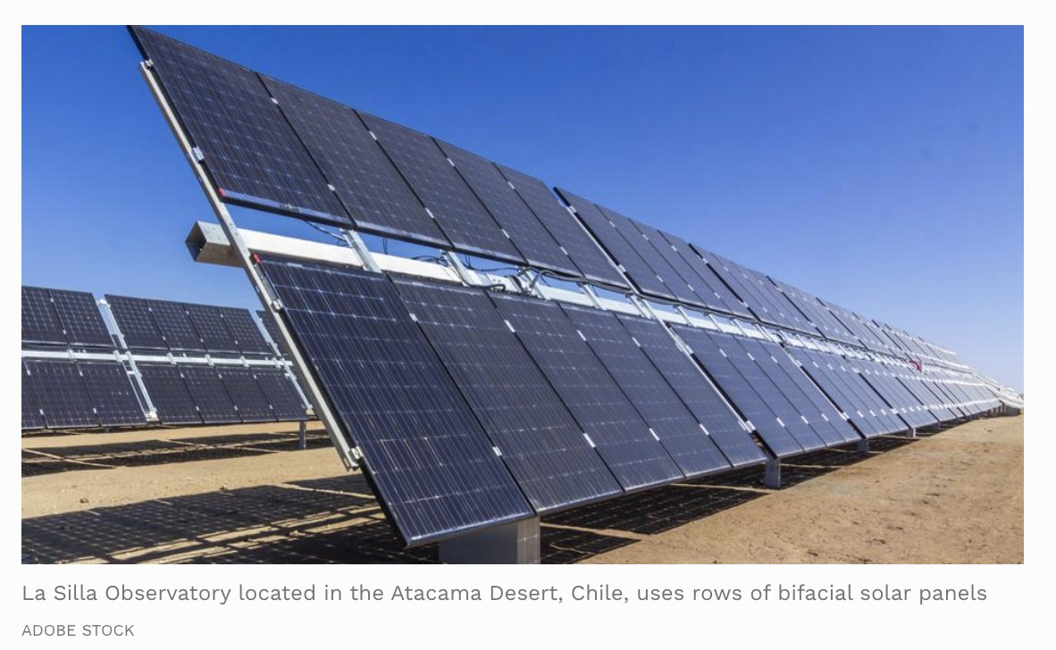 DiatremeRes's tweet photo. "Investing in bifacial and tracking systems should be a safe bet for the foreseeable future" - article highlights new #solarPV panels which produce 35% more energy than conventional panels. 30% more glass = increased #silica demand https://t.co/NCFVkyk6ZV $DRX #ASX #cleanenergy https://t.co/Kau7fDuEhs