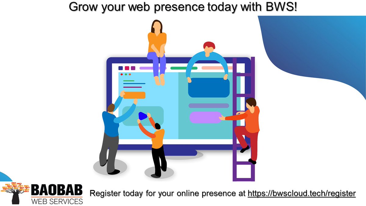 ServicesBaobab's tweet image. Grow your Web Presence today with BWS!

Starting from R15/month, we provide your with a Cloud-Based Web Hosting solution to build your business Web Presence!

Why wait? Join today and ensure your business has an online presence!

#BaobabWebServices
#CloudBasedWebHosting