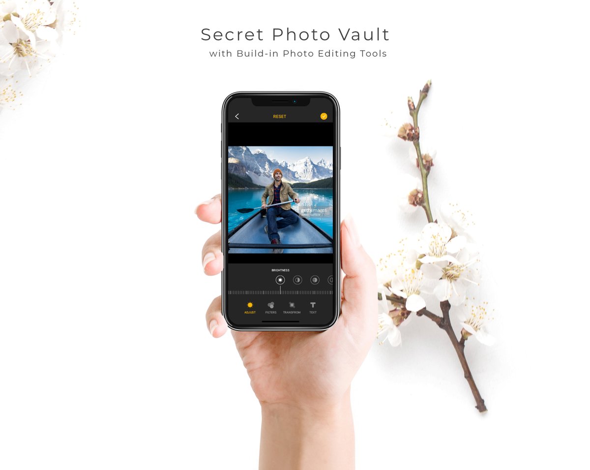 This app is especially useful since it uses a fake password to open decoy folders — so if you have to deal with someone poking around, they'll only see the blank page. 

Secret Photo Vault is available on iOS: apple.co/2WIABiB