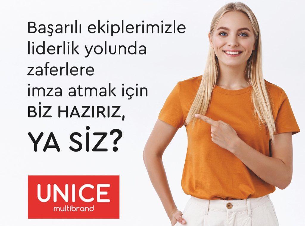 unicetr's tweet photo. Başarılı ekiplerimizle liderlik yolunda zaferlere imza atmak için biz hazırız, ya siz?
Güçlü ekiplerimizde yer almak istiyorsanız daha fazla ertelemeyin.
Profilimizdeki linkten ön kayıt formunu
doldurun, siz de yerinizi alın.
#sengüzelsin #unicetr https://t.co/fIVHgVQaPh
