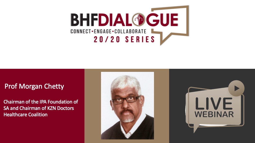 BHFGLOBAL's tweet photo. #BHFDialogue Prof Morgan Chetty: The South African Health Federation is a unified stakeholder solution that has no private agendas. https://t.co/z0mOwwQkSL