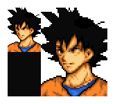 デミル ドラゴンボールの悟空の顔グラを16色で描いてみた Picopiyo Pixelart ドット絵
