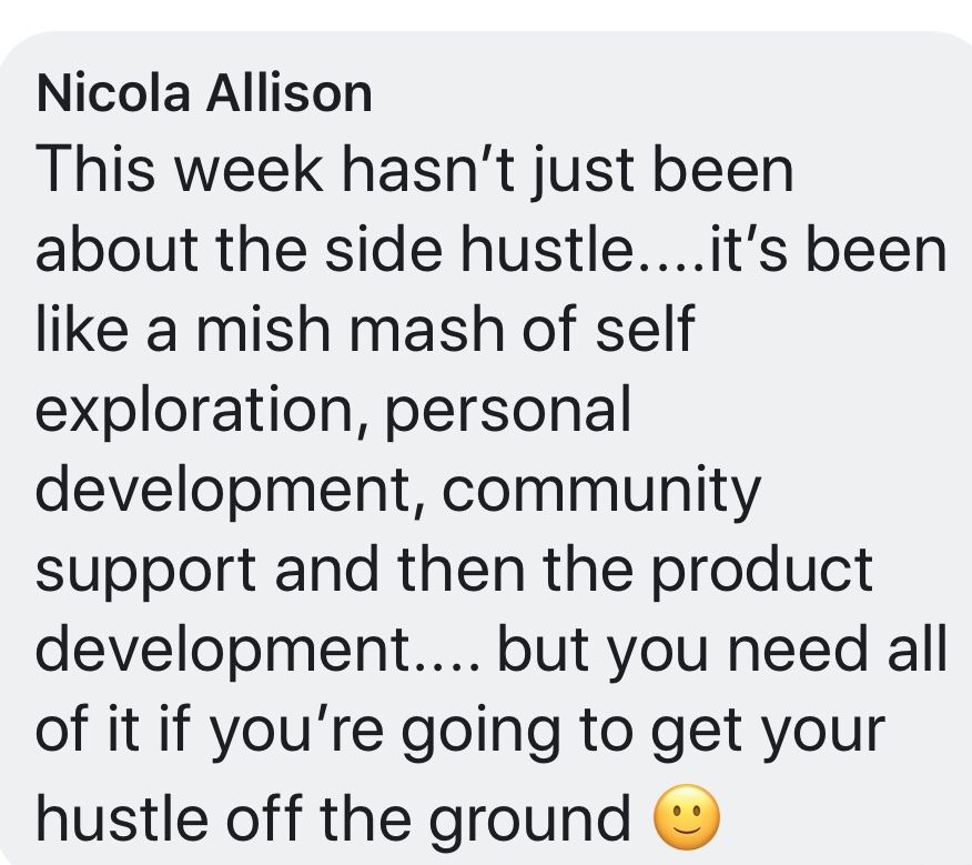 HappySideHustle's tweet photo. It's called Start Your Happy Side Hustle, but it's not just about the side hustle.

As Nicola beautifully puts it:
Self-Exploration
Personal Development
Product Development
Community Support

Interested in finding out more?
https://t.co/2Ut8SfPmK9 https://t.co/25ZswCV3BJ