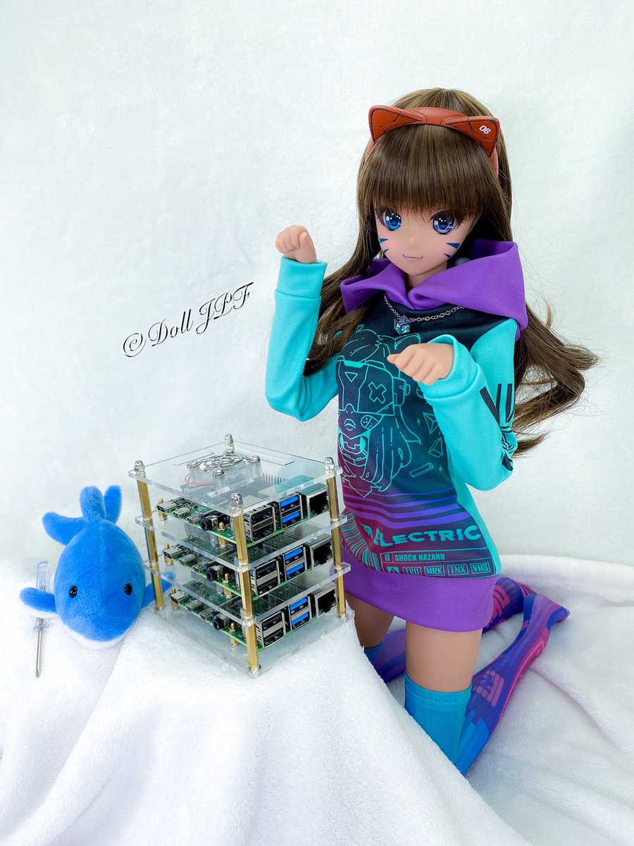 AndroidPDF's tweet image. 芽ちゃん: ラズベリーパイ4を使ってKubernetesクラスター作るニャン💕 ฅ(Ф∀Ф)ฅ .
#raspberrypi4 #raspberrypicluster
#toocuteclub #dollcomputing
#smartdoll #smartdollprowesstea #catgirl #dolljpf #culturejapan #doll #dollphotography #fashiondoll