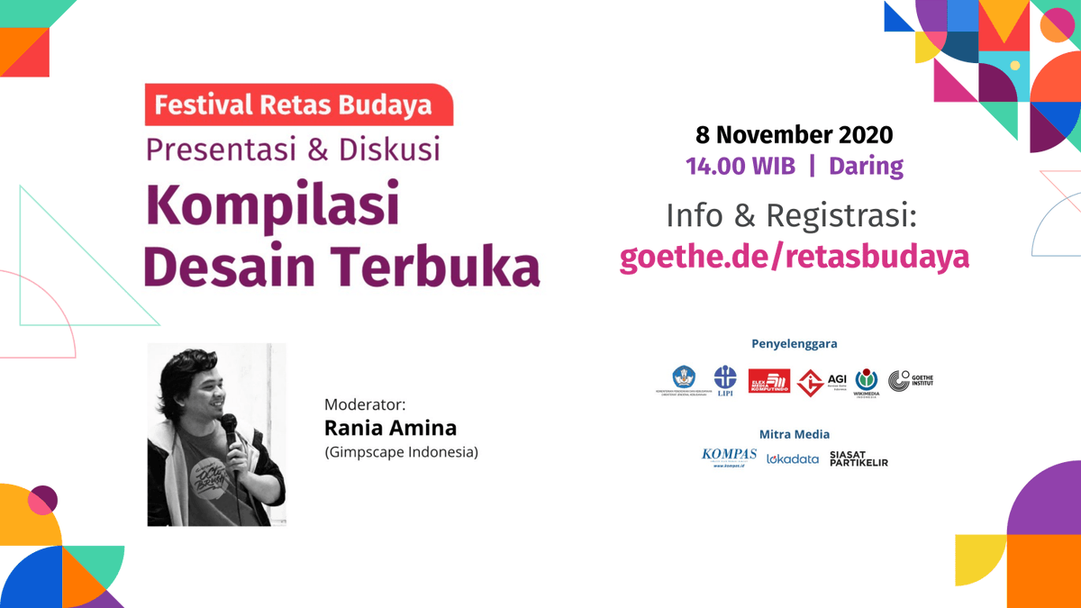 Enam Finalis Kontes Kompilasi Desain Terbuka sudah terpilih! 8 November nanti mereka akan berbagi tentang proses kreatif mereka dalam berkarya. Kira-kira, siapakah yang akan keluar sebagai juara pada kontes ini?

Jangan sampai terlewat!
goethe.de/retasbudaya

cc: <a href="/GI_Indonesien/">Goethe-Institut ID</a>