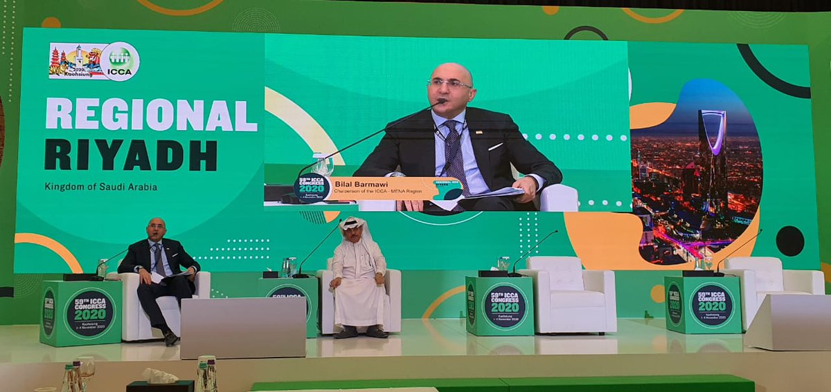 1starabia's tweet photo. مقتطفات من الجلسة الأولى جلسة  " سفراء المستقبل للرياض"  ( جلسة خاصة بالجمعيات المحلية )  من المؤتمر التاسع والخمسون للجمعية الدولية للمؤتمرات والإجتماعات ICCA - المركز الإقليمي بالرياض، المملكة العربية السعودية.

@ICCAWorld  #SCEGA #KSA #Riyadh #localprogram #hybrid https://t.co/S5vCT0Jckf