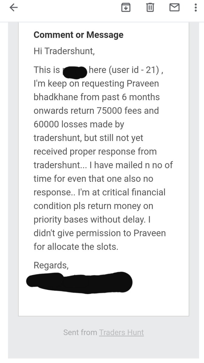 tradershunt17's tweet photo. Someone with name Praveen Bhadkane is using our name to fool traders. Earlier also we received same complaints. We do not provide any service or fees. Our contact method is via email or twitter. Everything is free on our website. Contact us if someone asks you to pay anything. https://t.co/ooshMGF8WY