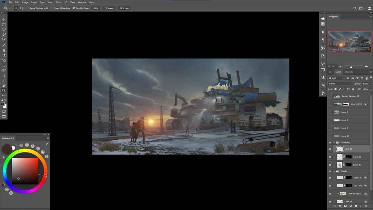 --Teaser--
Love <a href="/4AGames/">4A Games</a> Metro Exodus? Then our new upcoming tutorial is a must see for you. Here we explore a frozen desolated world where you have to keep moving to survive.

This work is done inbetween jobs to keep growing our skills.

#conceptart #gamedev #indiedev #art