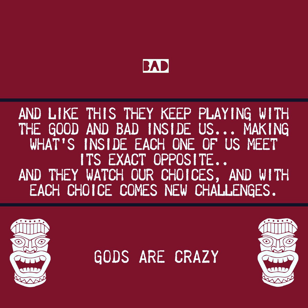 TheBadBoyNote's tweet image. Gods are crazy (1st half) 
#onabadboynote #thoughtoftheday #quotestoliveby #WritingCommunity #poet