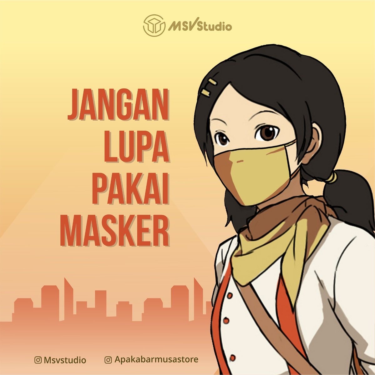 Walopun sudah pake masker,  tapi jangan lupa tuk selalu bawa masker cadangan ya kak. 
Mengganti masker setiap 4 jam adalah anjuran dari WHO.

#msvstudio #msvpictures #masker #janganlupapakemasker #cegahcovid #indonesiasehat #jagakesehatan   #battleofsurabaya #apakabarmusastore