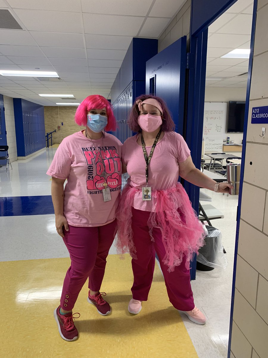 Math teachers pinking out!