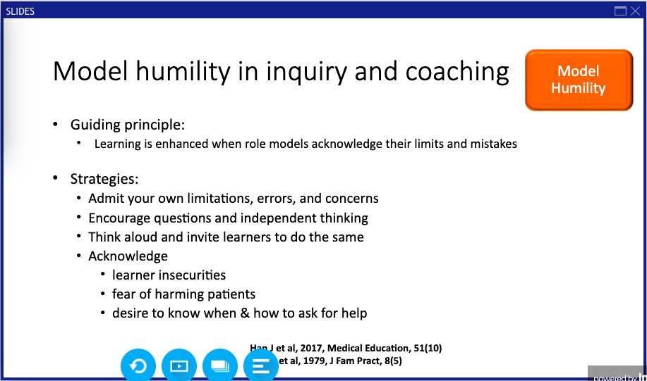 And my favorite topic, how can we model humility? @PCH_SF points out that we have more respect for those who model humility by:Admitting our limitationsEncourage questions & independent thoughtThink aloudAcknowledge insecurities! #IDWeek2020