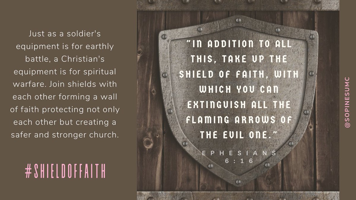 sopinesumc's tweet photo. #ShieldofFaith #DoGood #BeKind #SowLove #PassPeace #GiveGrace #SpreadTheWordNotGerms #HisPath #SteadfastLove #TrustInHim #BeTransformed #Rejoice #ConnectWithUs #TogetherAsOne #ActofLove #DoNotJudge #WearWaitWash #StaySmart #StaySafe #StayConnected #WeAreTheChurch #SoPinesUMC https://t.co/E8xsNzKH1c