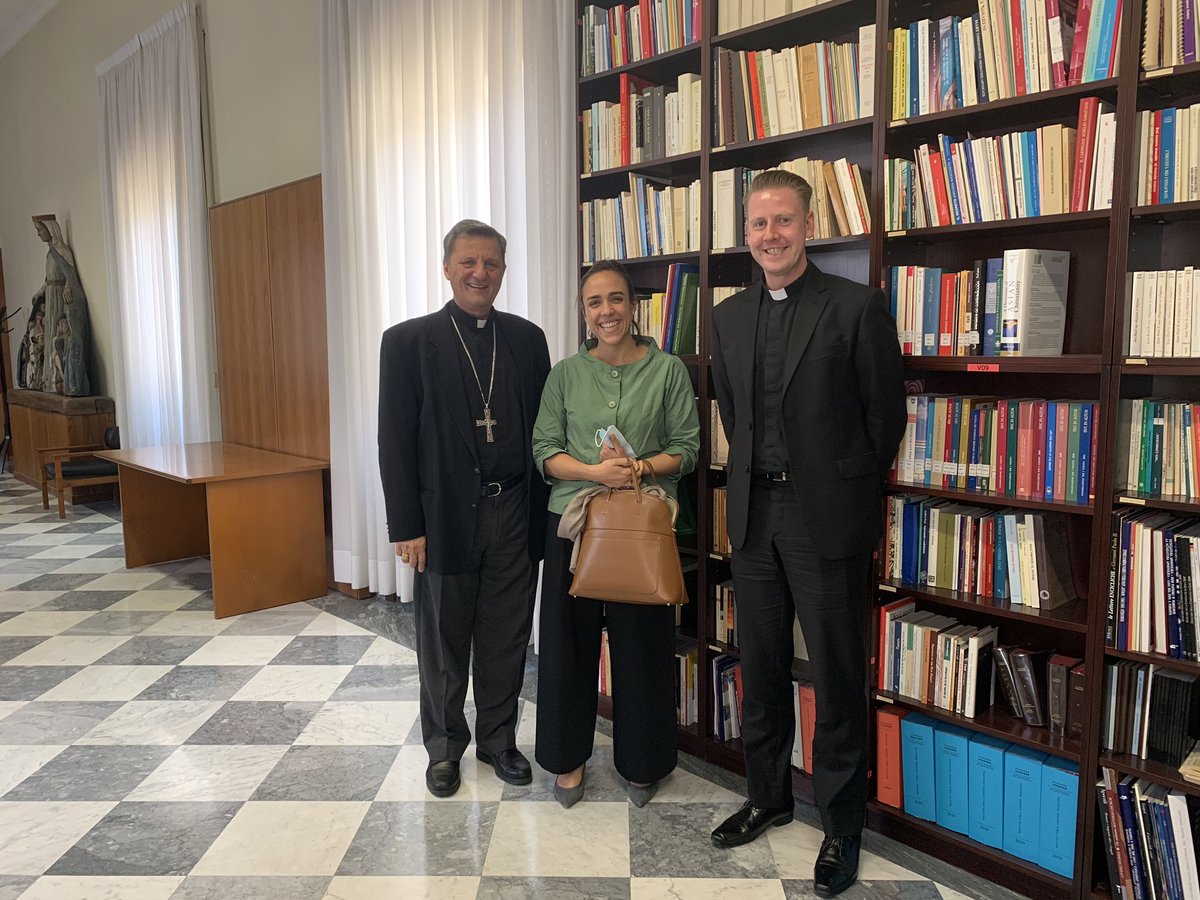 AusAmbHolySee's tweet photo. Australia is well represented at @Synod_va with Father Matthew Baldwin providing excellent support to the new Secretary General Bishop Mario Grech. Great to discuss preparations for the next Synod, and learn about the last Synod on Oceania, held in 1998 under Pope John Paul II. https://t.co/0xZzi7NJ53