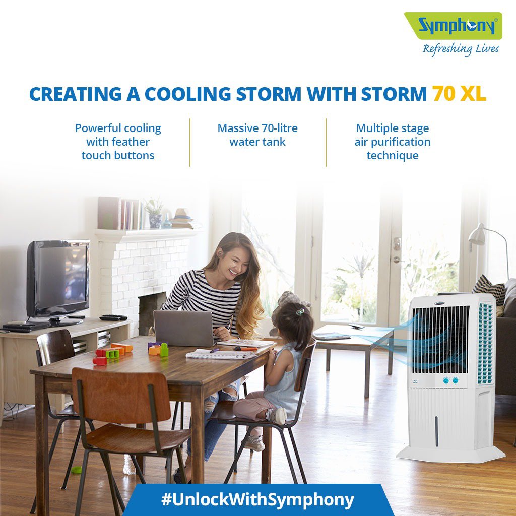 symphonylimited's tweet photo. Brace yourselves...for a storm of coolness has come! #Unlockthestorm #UnlockFreshness #UnlockwithSymphony https://t.co/bBYD6lfae9