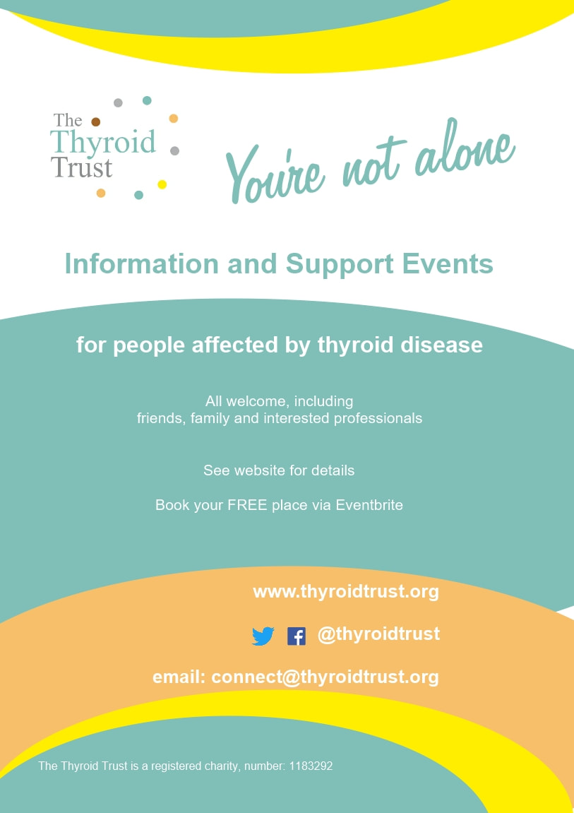 ThyroidTrust's tweet photo. #thyroidawarenessweek is coming to an end today, but we still want to hear your #thyroidstories and we have two exciting talks with leading clinicians coming up in Nov and December @simonhspearce and TorquilWatt https://t.co/BugAx2ipp0 https://t.co/kH84taNqq6