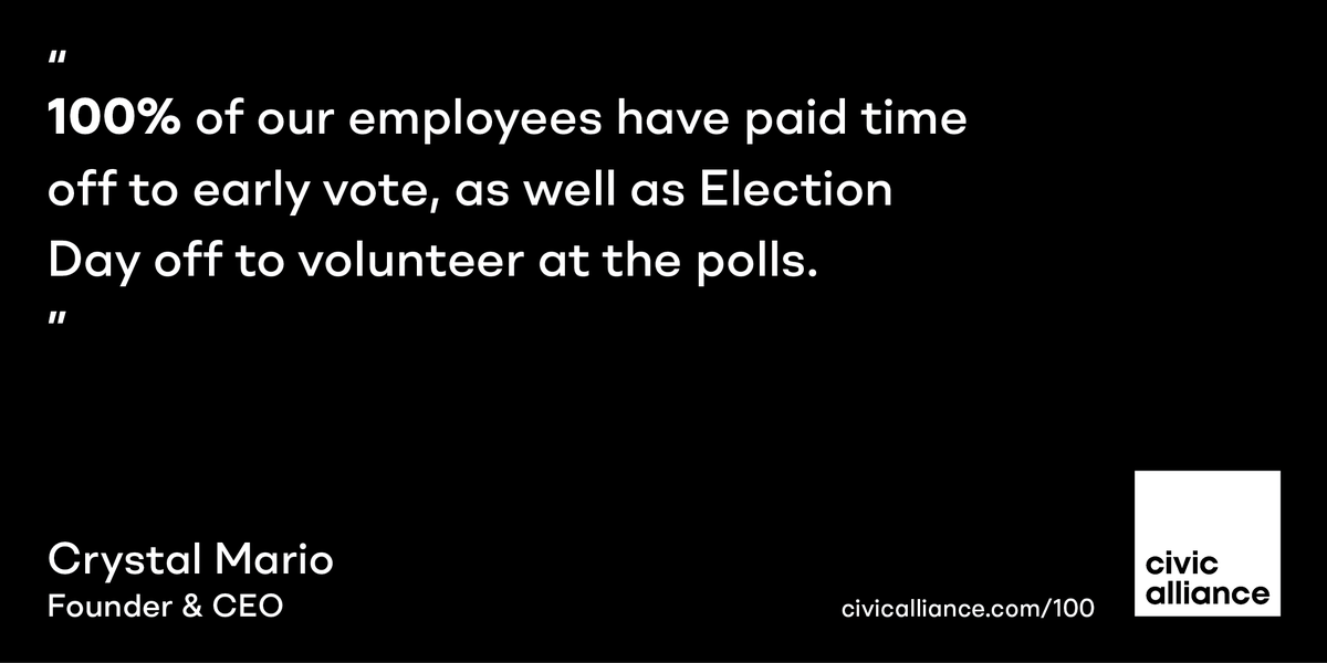 We are 100% in for Democracy.  #bcorp