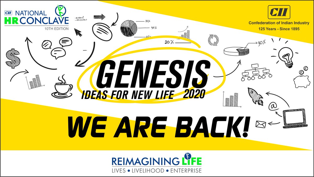 Bigger Ideas and a bigger platform – GENESIS is back! 2020 could be your turning point.
Watch this space for more...
#Genesis2020 #CII #10thNationalHRConclave https://t.co/e8zS7UcaKx