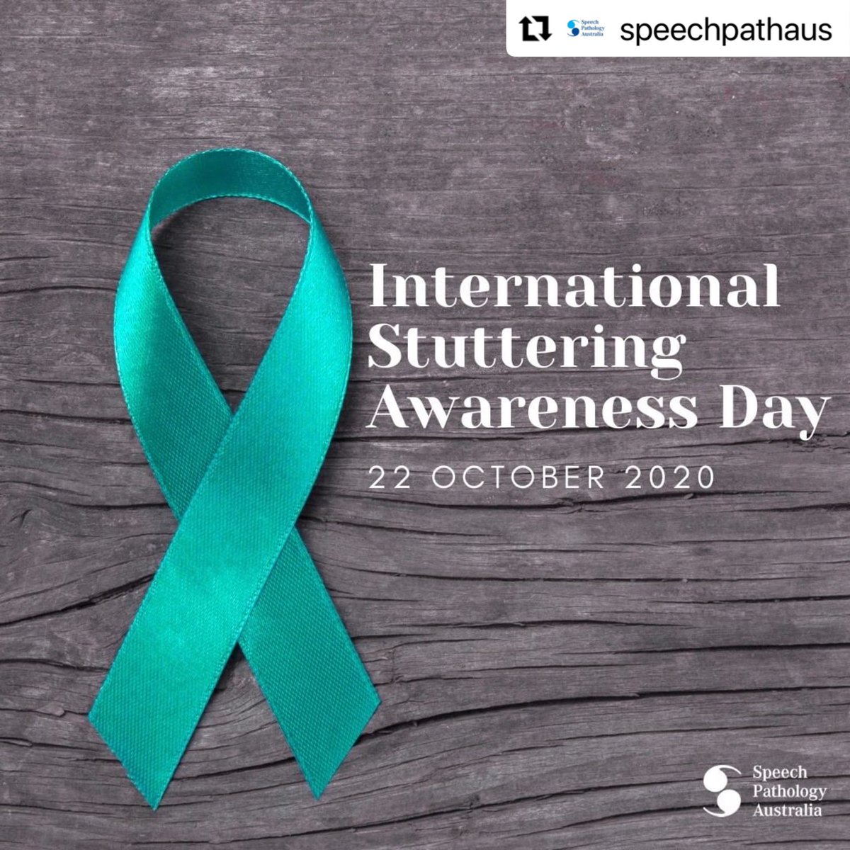 International Stuttering awareness day was 22/10.

Did you know “around 1% of the world’s population stutter?!”
Stuttering occurs when sounds, syllables or words are repeated, stretched or blocked. 

Source:westutter.org/facts-about-st…
<a href="/SpeechPathAus/">Speech Pathology Australia</a> 
#stuttering #studentslp #slp2b