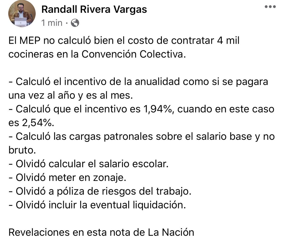 randallriverav's tweet photo. 🤦🏻‍♂️El MEP. Ojo la nota de @nacion https://t.co/zXQ8E9RCuR