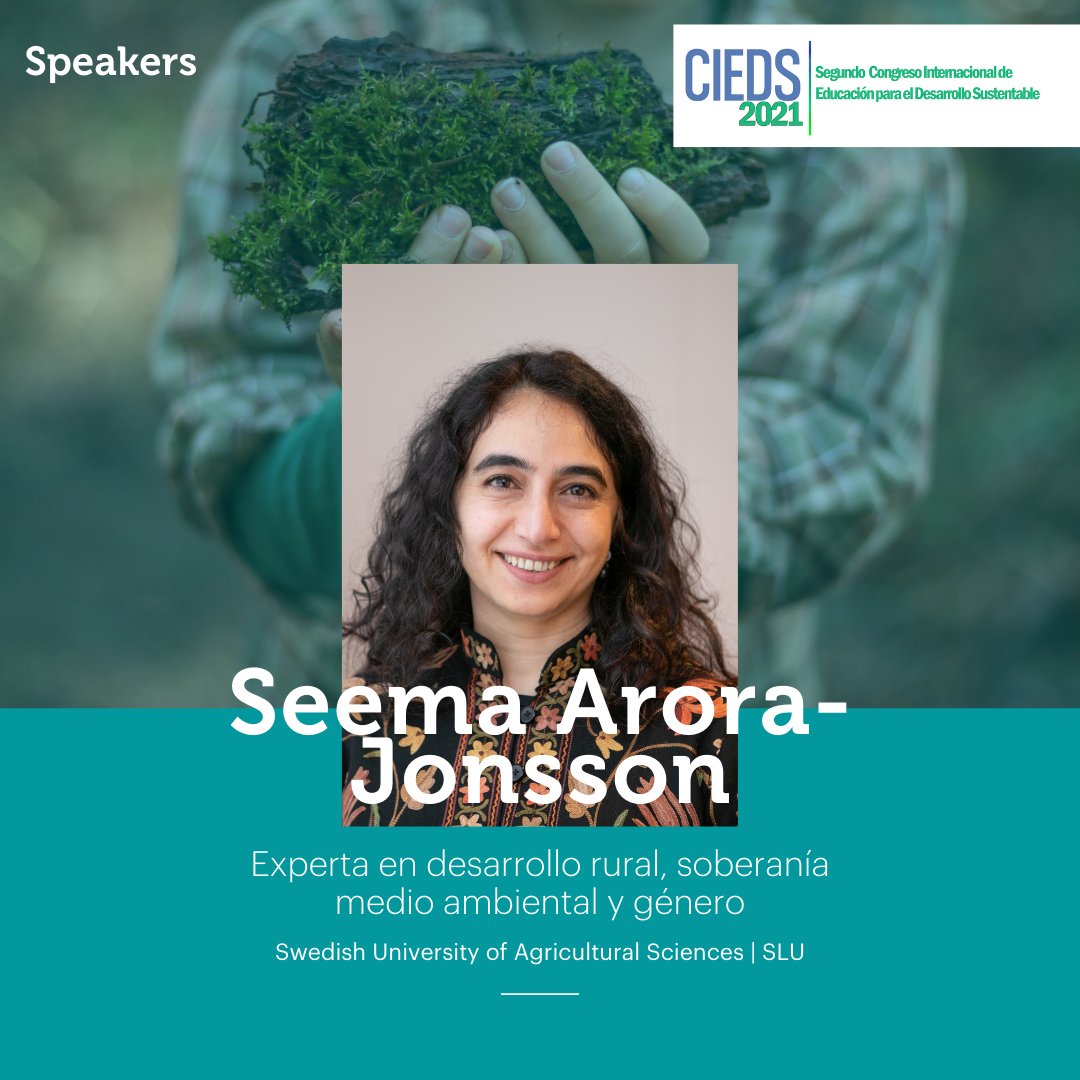 cedel_UC's tweet photo. 📢❗️@AroraJonsson es la 1° invitada internacional del #CIEDS2021❗️ La experta en desarrollo rural, soberanía medioambiental y género es key speaker de la línea "Fundamentos epistemológicos y éticos en educación para el Desarrollo Sustentable" ➕info👀https://t.co/S5iCBJD5ml https://t.co/s2Us1IF1Lf