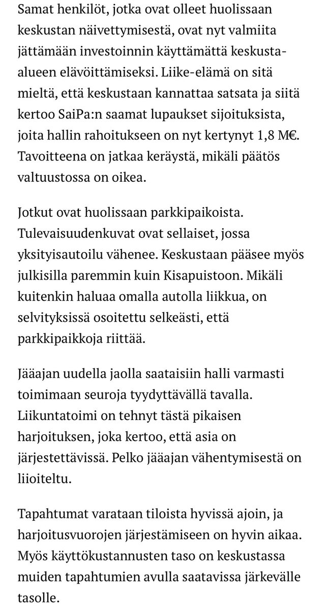 iimarkus's tweet photo. Mielipidekirjoitukseni aamun Etelä-Saimaassa: https://t.co/vefbVGiO23