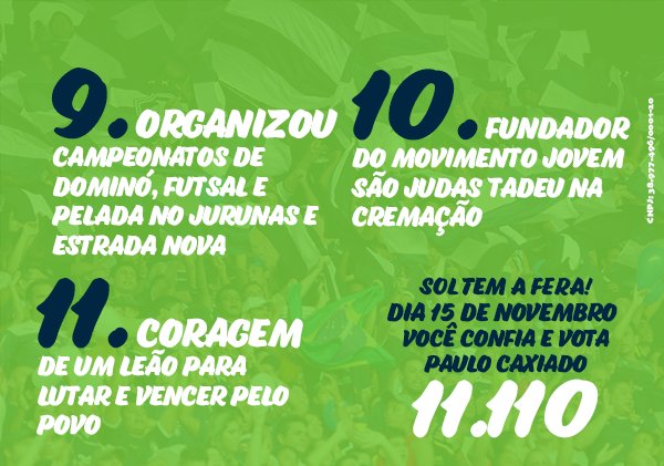 Colado com você. Paulo Caxiado tem mais de um motivo para representar você a partir do dia 15 de novembro. 
Vote 11.110 para vereador de Belém
#SoltemAFera
#PauloCaxiado
#esporte
#trabalho
#vereador
#comunidade
#bairrosdebelem