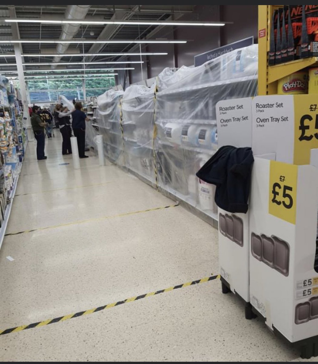 sullydano1's tweet photo. You absolute tool @WelshGovernment @tesco covering what YOU THINK are non essential items. So what happens if my child is sick or has an accident and I need to replace the quilt. #steptofar #lockdown #wales https://t.co/9gRtSN8w0P