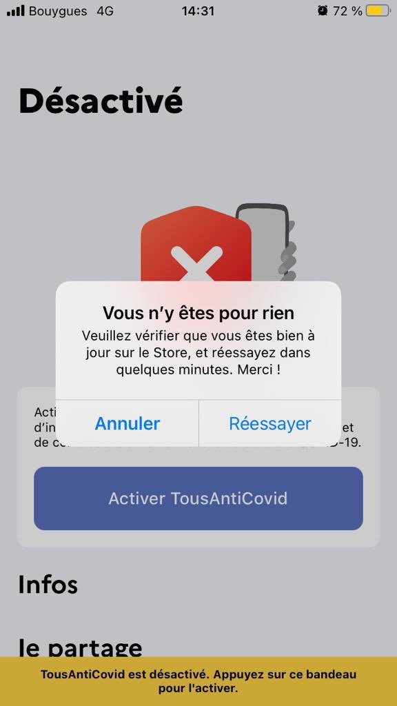 nitamousso's tweet image. Le génie du gouvernement ⁦@JeanCASTEX⁩ a encore frappé : bravo ! ⁦@TousAntiCovid⁩ #TousAntiCovid