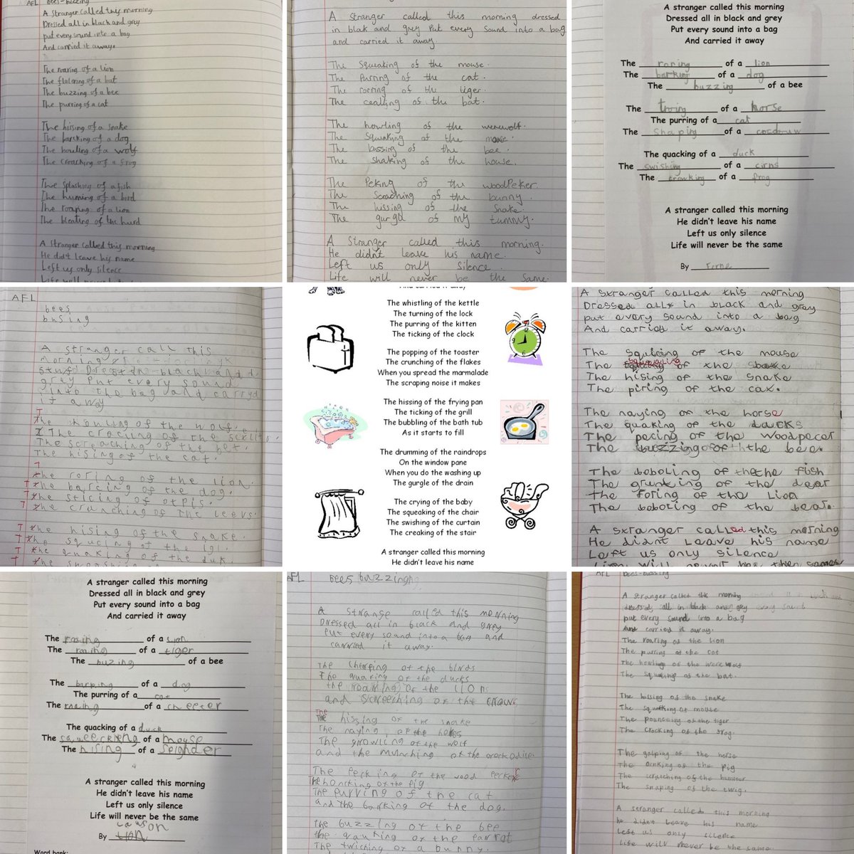 BranfilPrimary's tweet photo. This week year 2 have been writing their own poems based on The Sound Collector by Roger Mcgough. Mrs White is very proud of them all! #BranfilValues #BVQuality https://t.co/L3QoUlYO69