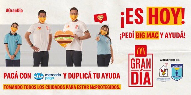 Hoy es el #GranDia de <a href="/McDonalds_Uy/">McDonald's Uruguay</a>! Sumate y colabora con el Liceo Impulso y la Casa Ronald 🍔👇