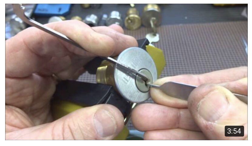 What does this mean?  

..that as I look for a video to help me install a cylinder lock, I find as many tutorials on how to pick them. 

( ͡° ʖ̯ ͡°)