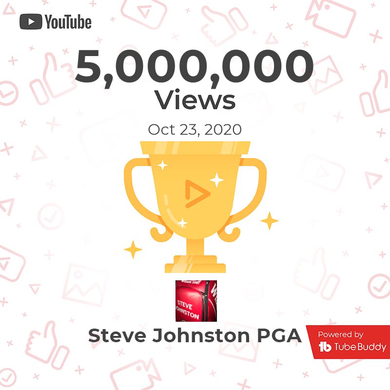 sjohnstonpga's tweet photo. 5 MILLION views of on my @youtube channel. Scotland’s largest golf YT channel, “apparently” ?👍👍 Link to channel in insta bio!💥 #golf #creator #youtubegolf #golfing #golfer #golftips #eurekagolfswing #youtuber #youtubechannel #golfcontent #contentcreator #golfcoaching #playing https://t.co/zfoS52Vfhy