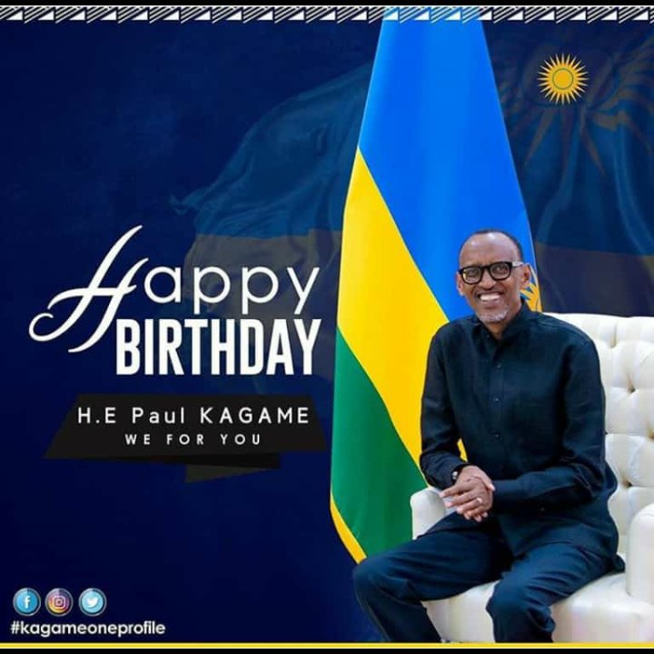 Happy birthday to Our Excellence Paul Kagame all the best.. 